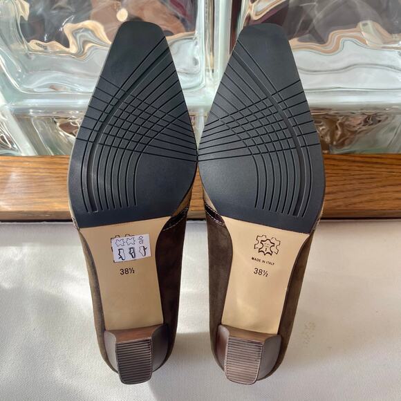 Chiara Colini Made in Italy Suede Patchwork Heels 9 - Picture 6 of 10